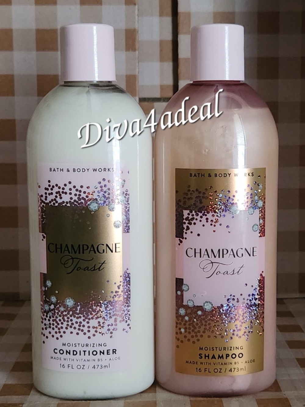 Bath & Body Works CHAMPAGNE TOAST 16 OZ Shampoo & Conditioner Set